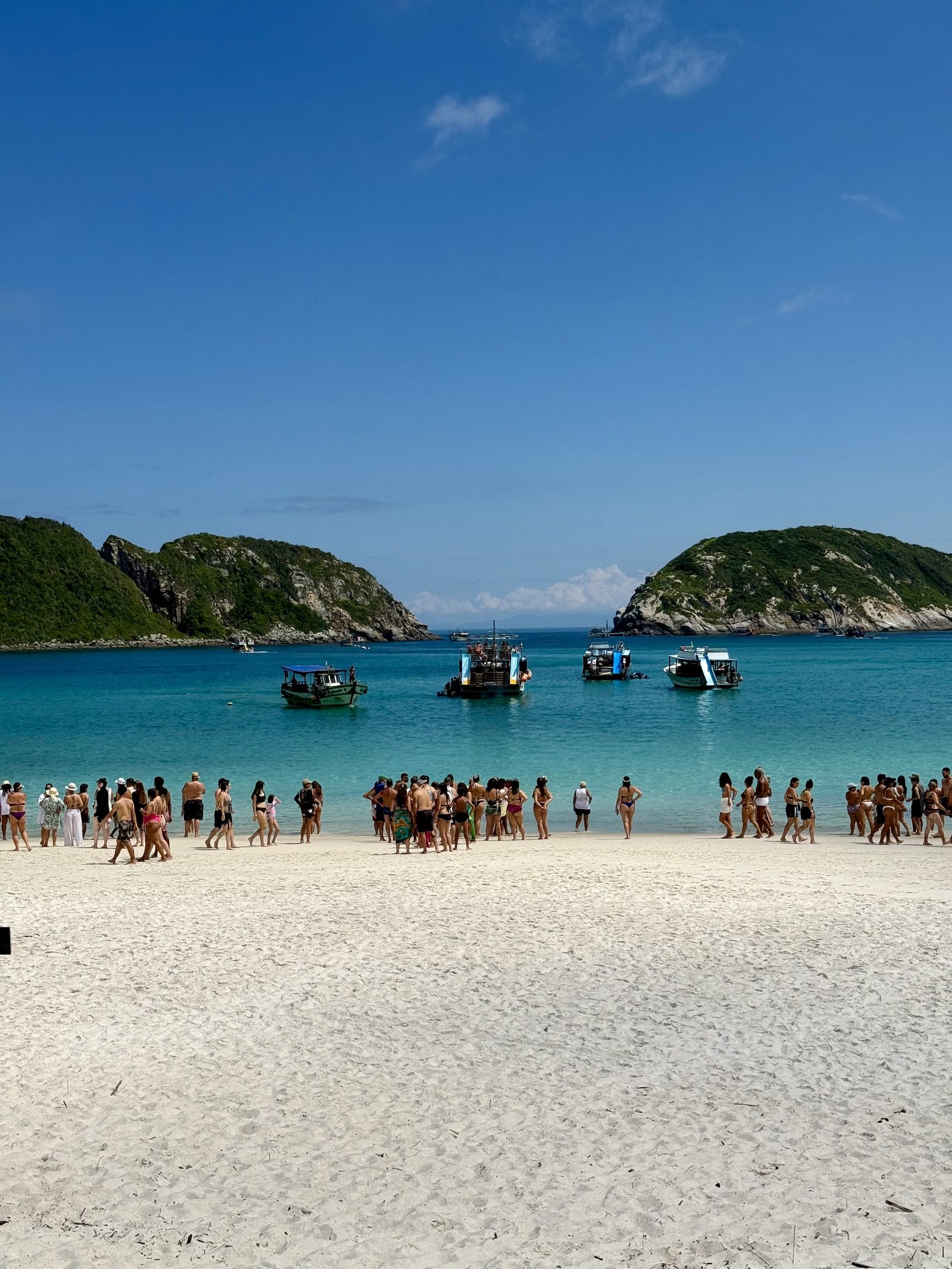 Turistas em Arraial do Cabo